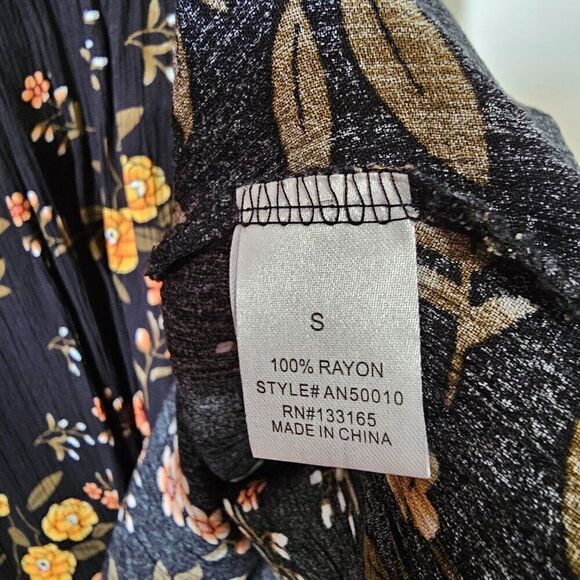 NEVER WORN ALTAR'D STATE FLORAL BELL SLEEVES BOHO BABYDOLL STYLE SHORT DRESS SM - Picture 14 of 16